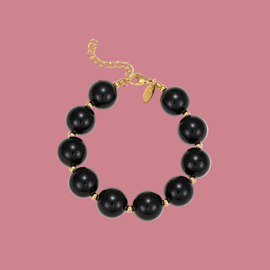 Armband Luxe Kraal - Zwart