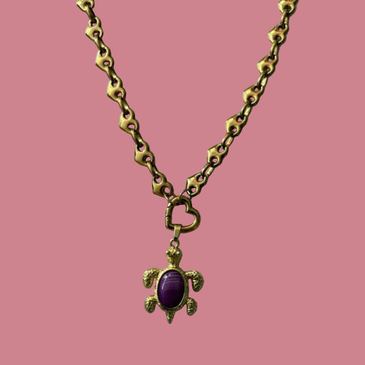 Ketting - Golden Pink Turtle