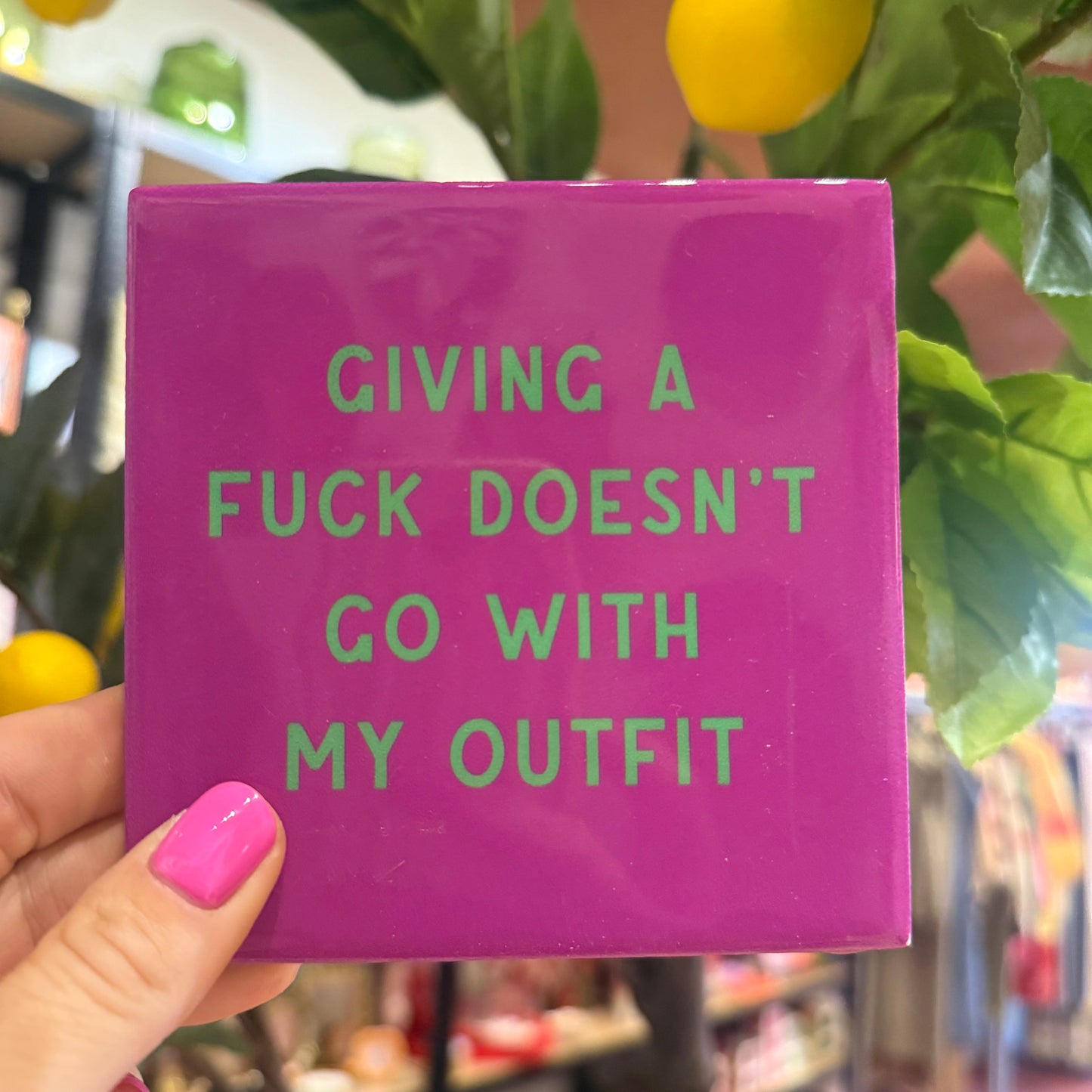 Tegeltje ‘Giving a fuck’