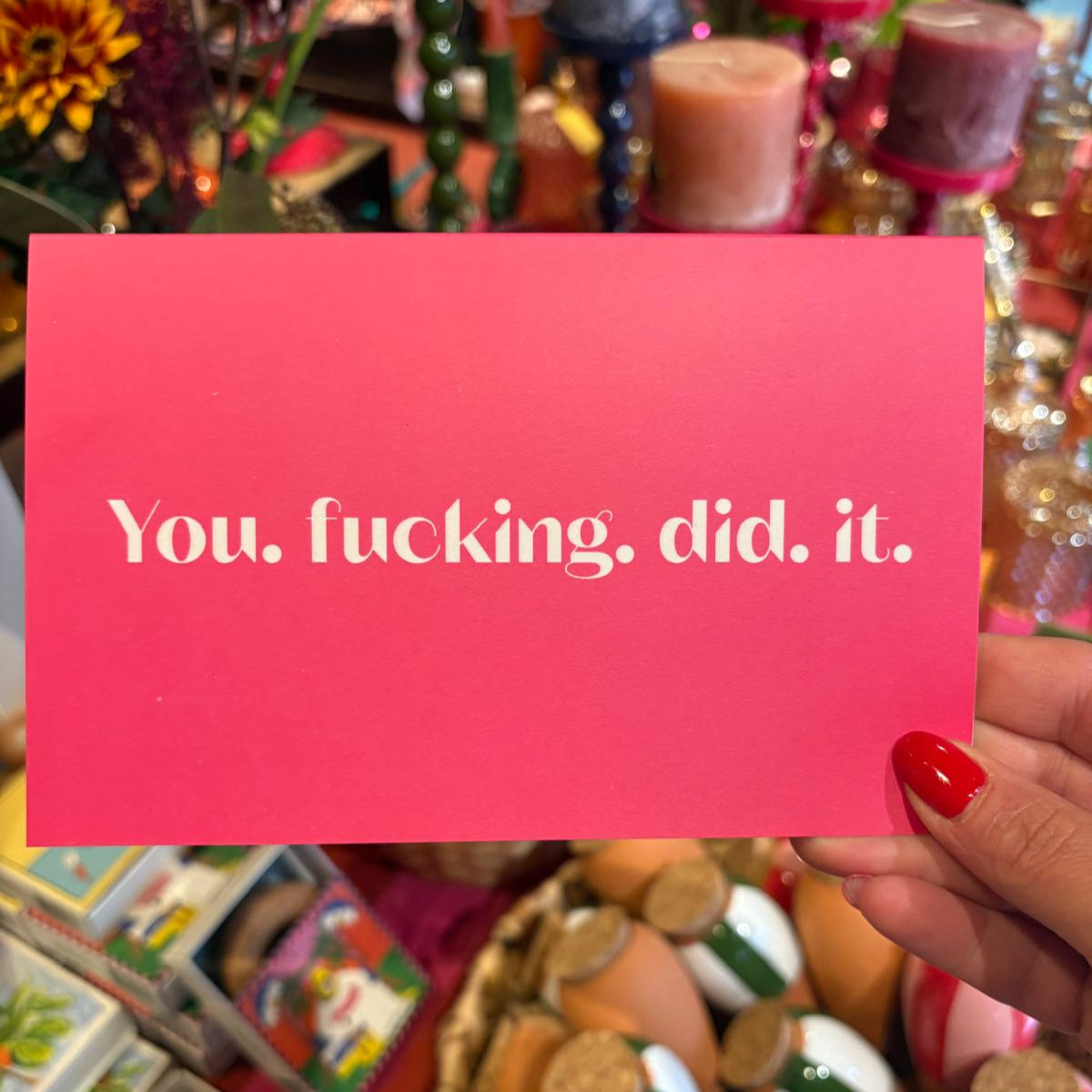 &C You fucking did it