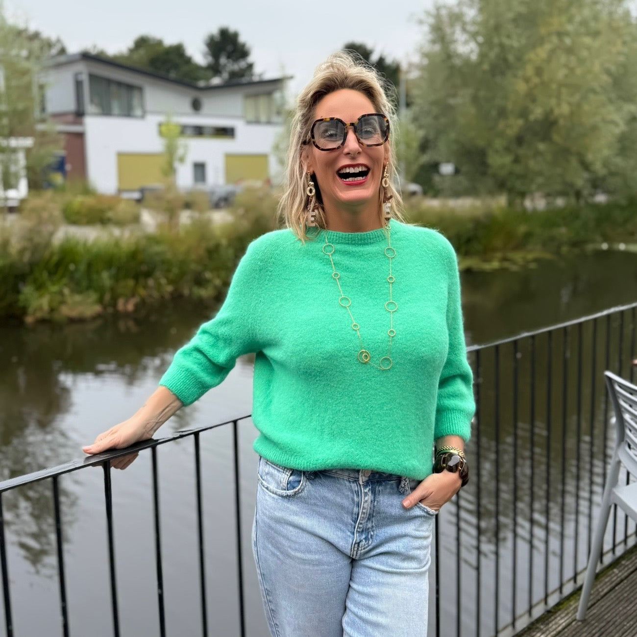 Truitje Alpaca - Gucci Groen