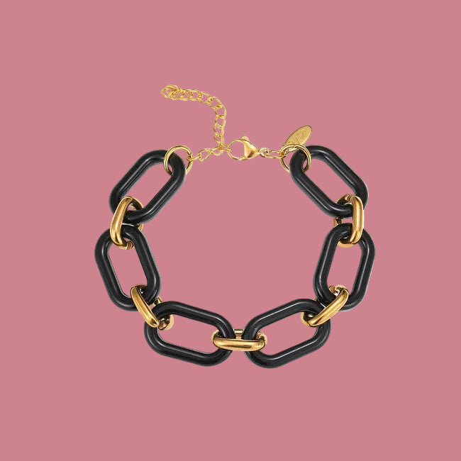 Armband Luxe Retro - Zwart