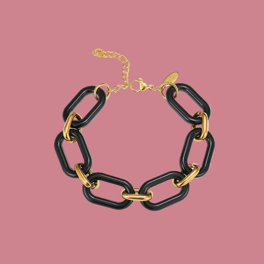 Armband Luxe Retro - Zwart