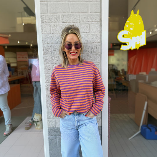 Longsleeve Paars/Oranje