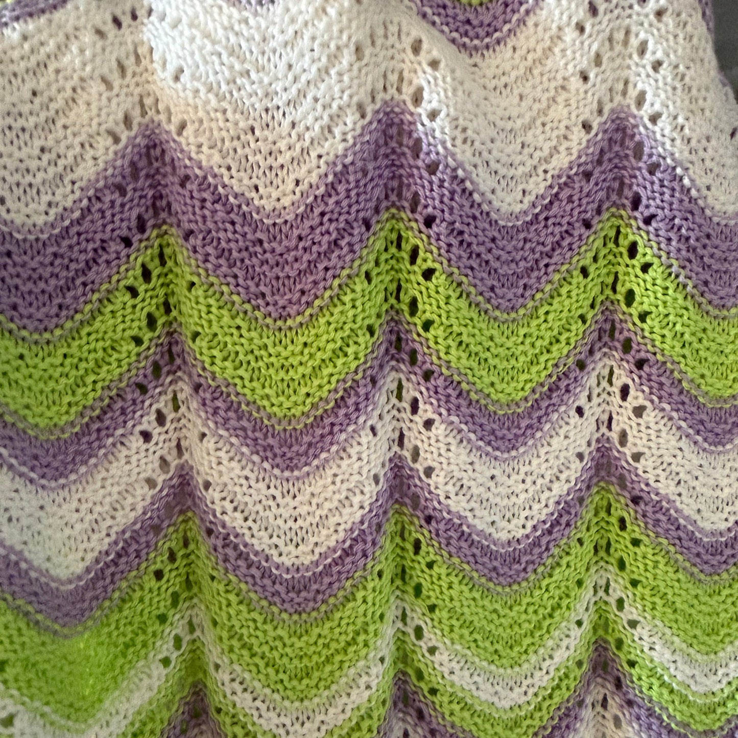 Maxi Jurk Gehaakt - Lime/Lila