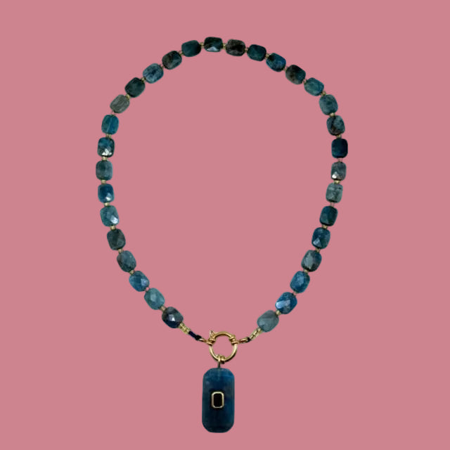 Ketting Steen - Blauw