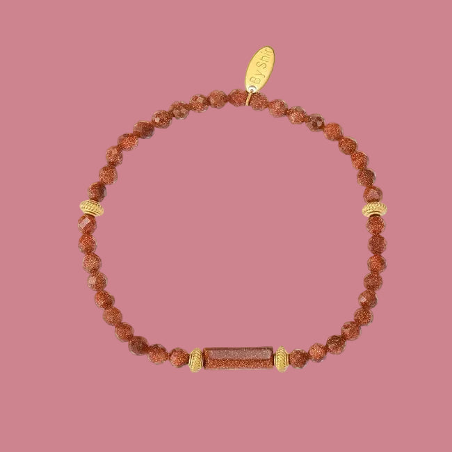 Armbandje Glow - Goudsteen