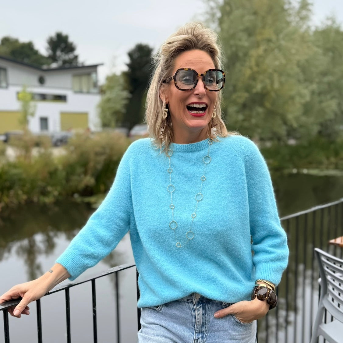 Truitje Alpaca - Helder Blauw