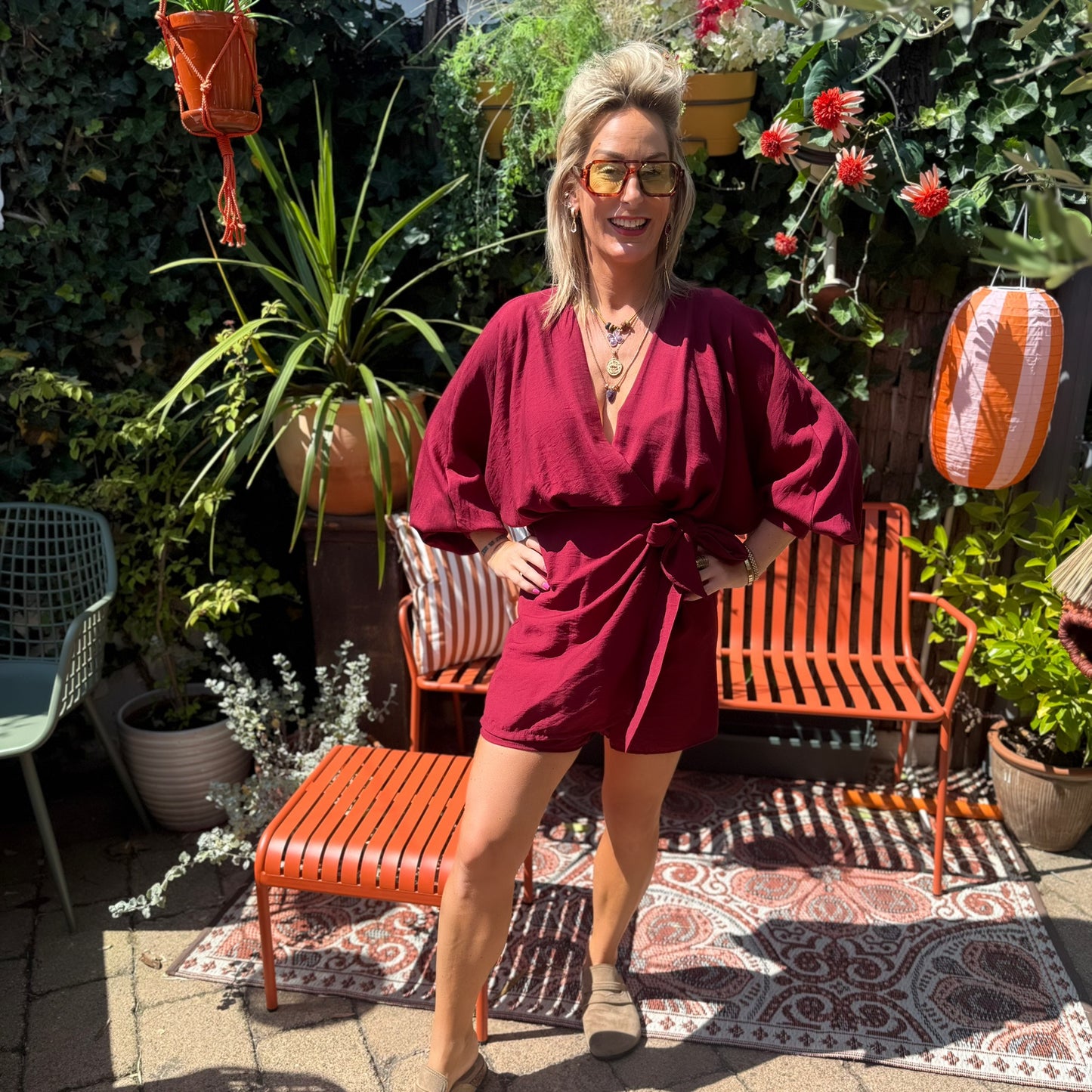 Playsuit Wikkel - Bordeaux