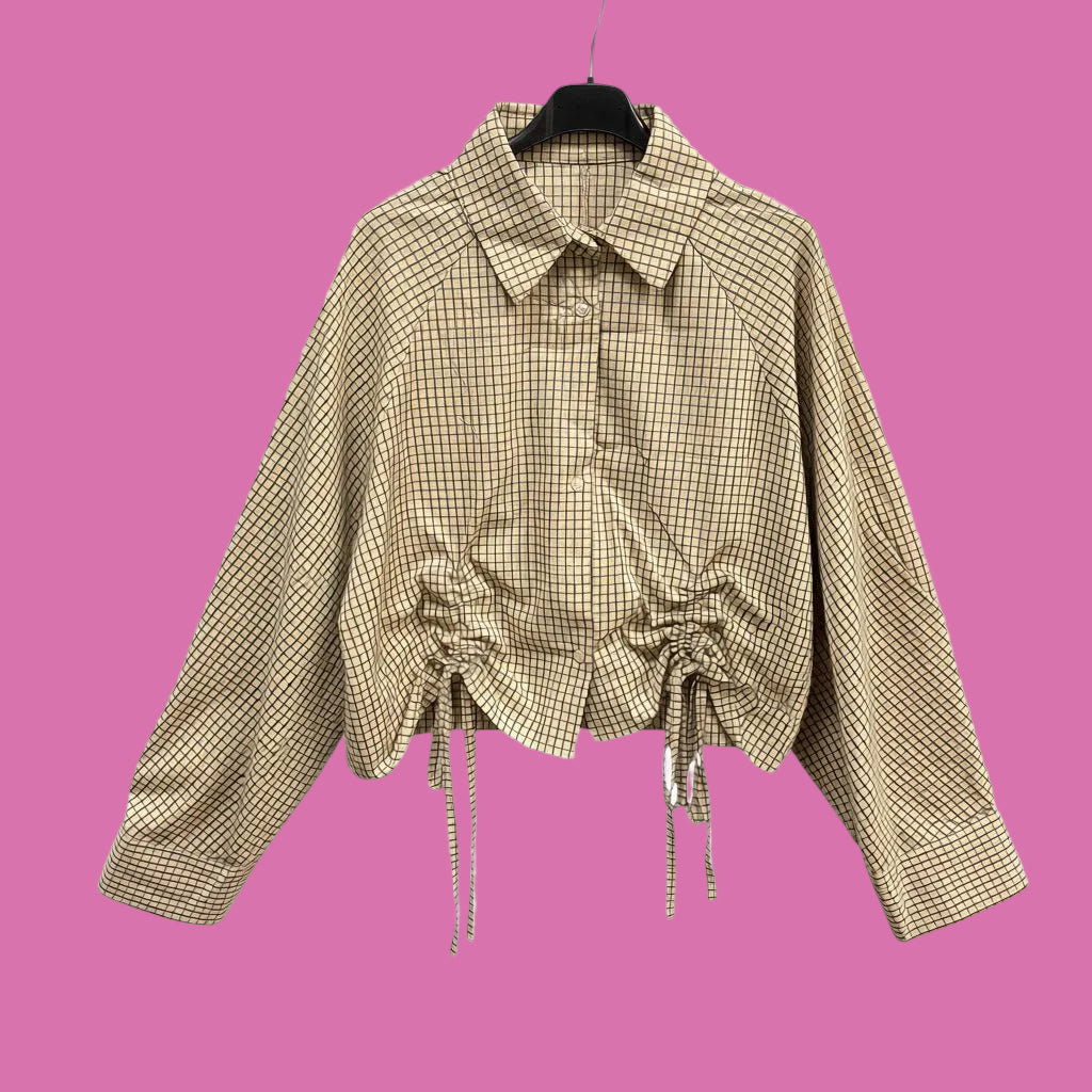 Blouse Plooi - Ruit