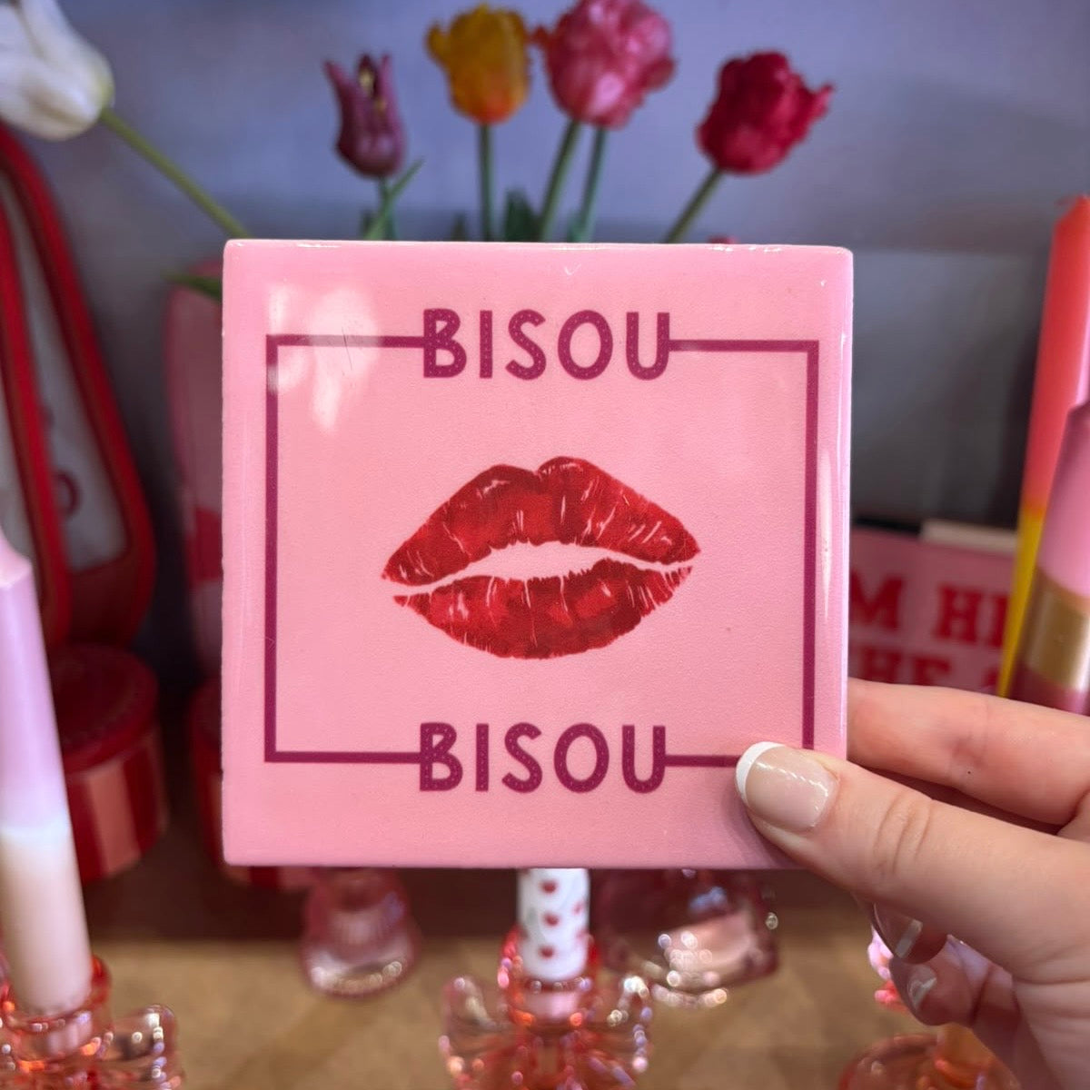 Tegeltje ‘Bisou’