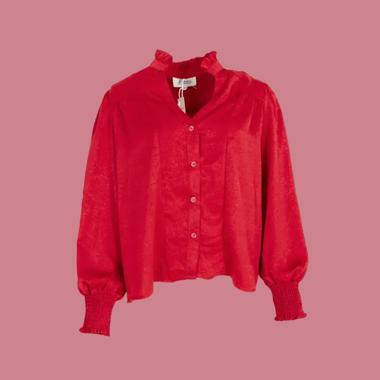 Blouse Zijde Look - Rood