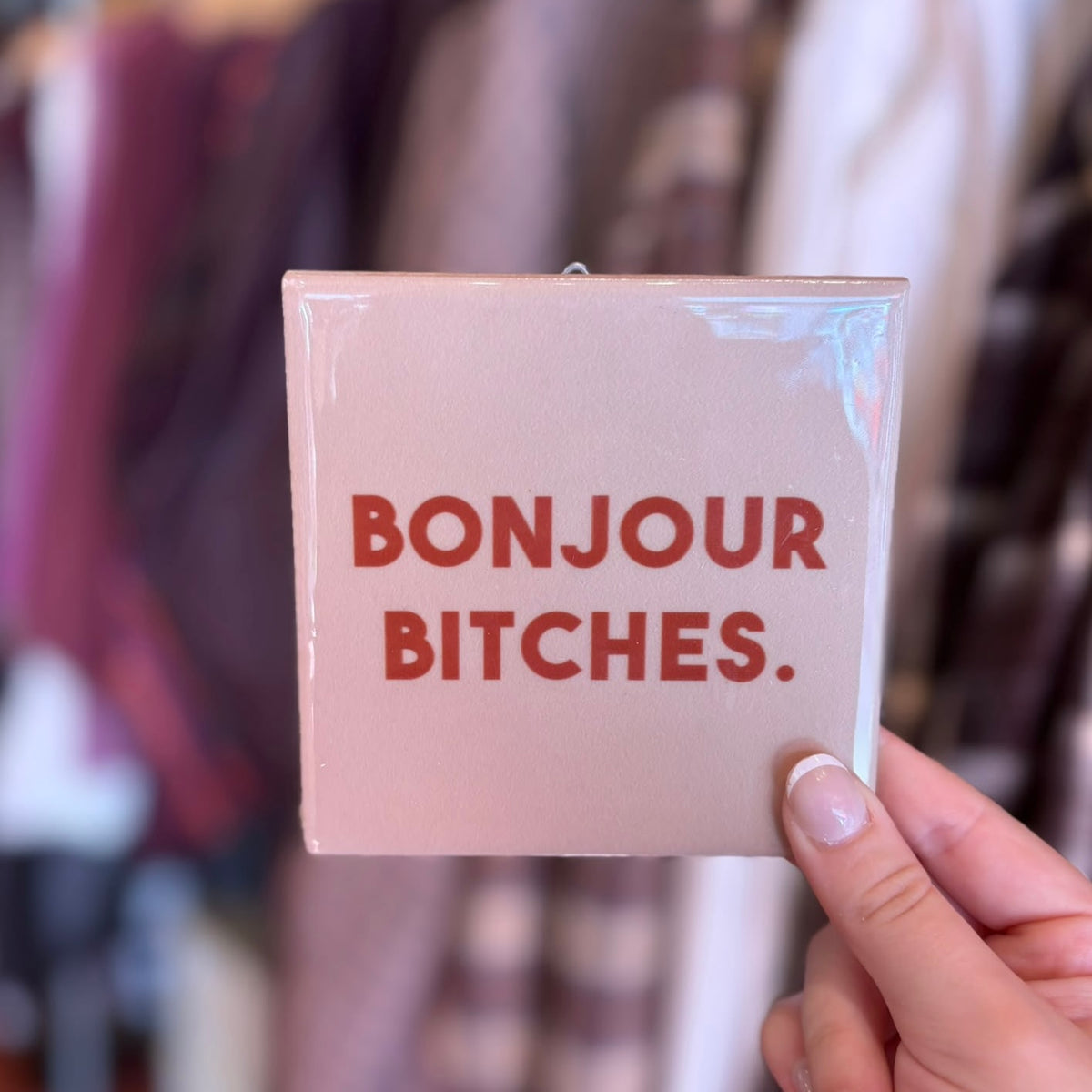 Tegeltje ‘Bonjour’