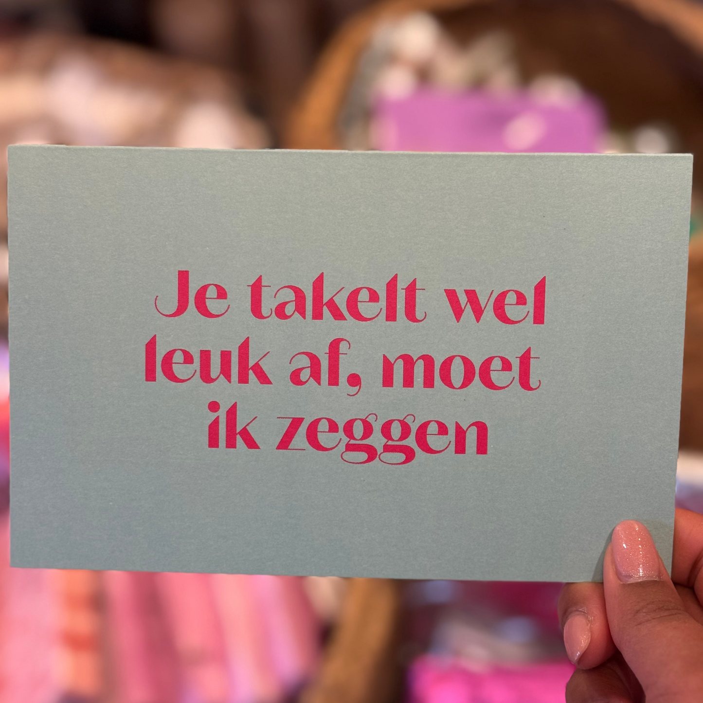 &C Je takelt wel leuk af