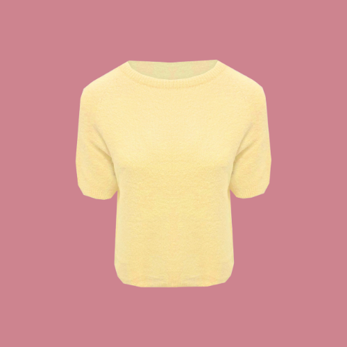 Truitje Alpaca - Zacht Geel