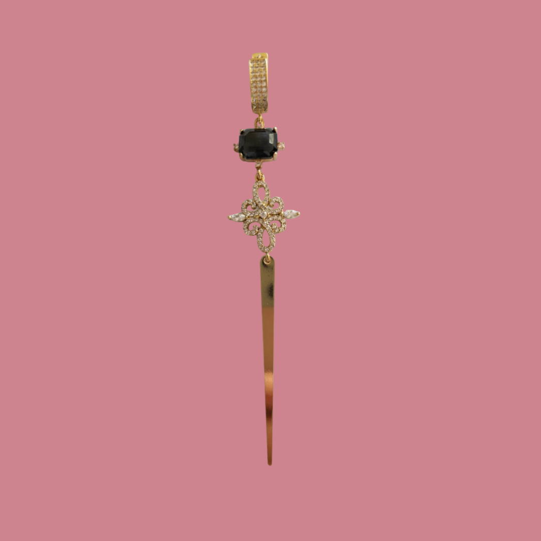 Label M Oorbel - Golden Noir