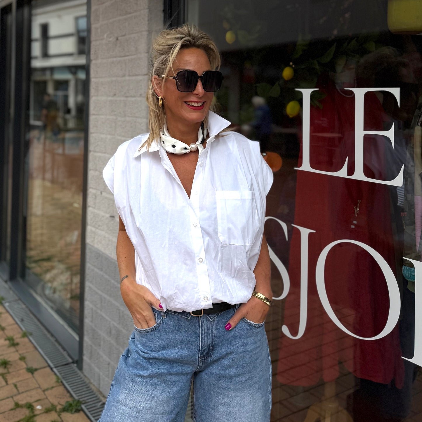 Blouse Basic - Wit