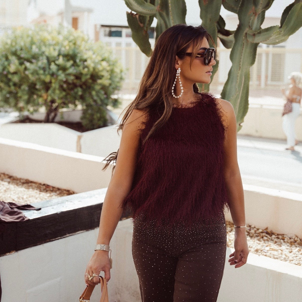 Top Fluffy - Bordeaux