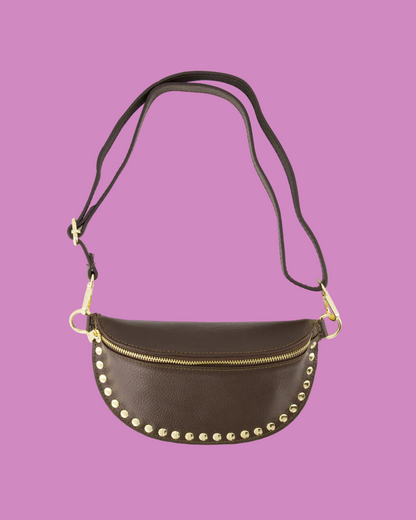 Debby Leren Tas - Bruin