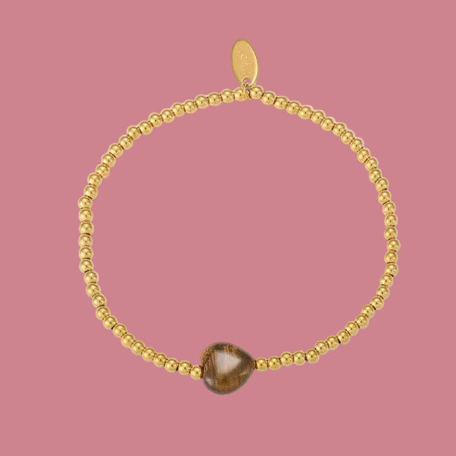 Armband Kraaltjes Aura - Tijgeroog