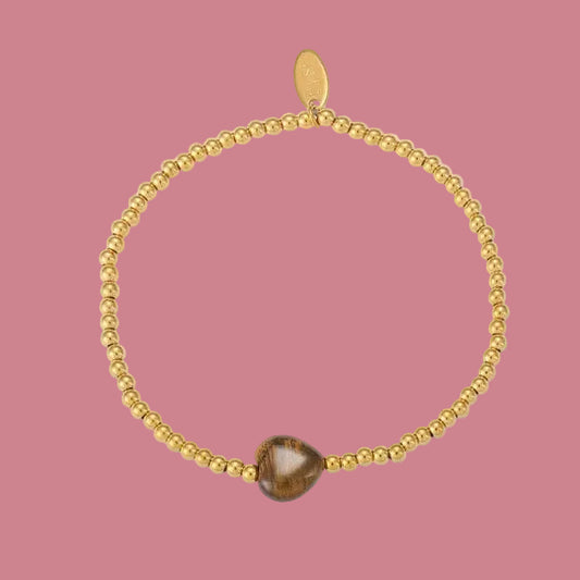Armband Kraaltjes Aura - Tijgeroog