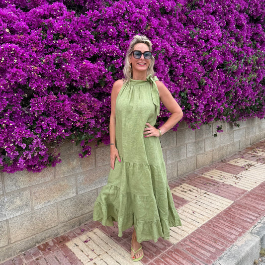 Jurk Midi - Pistache Groen