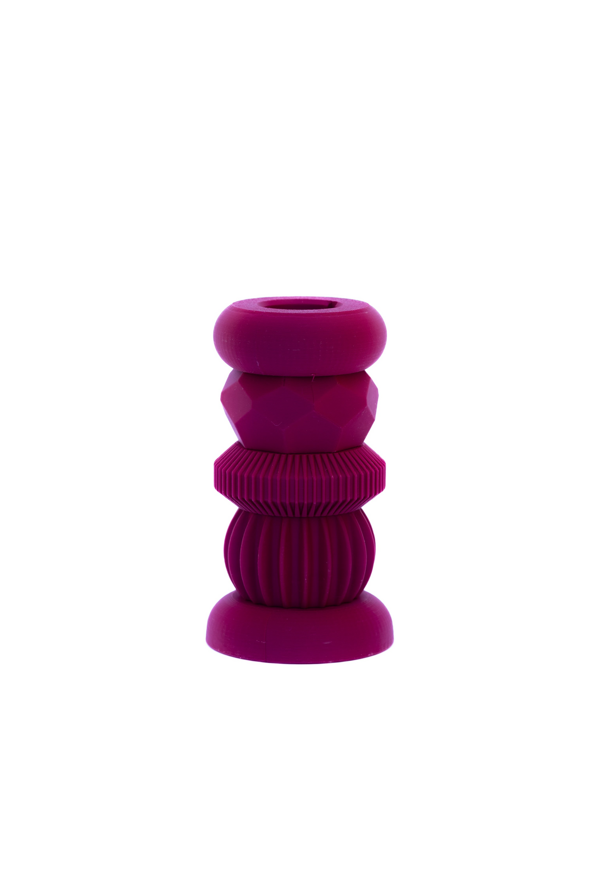 Modulaire Kandelaar Basis - Donker Roze