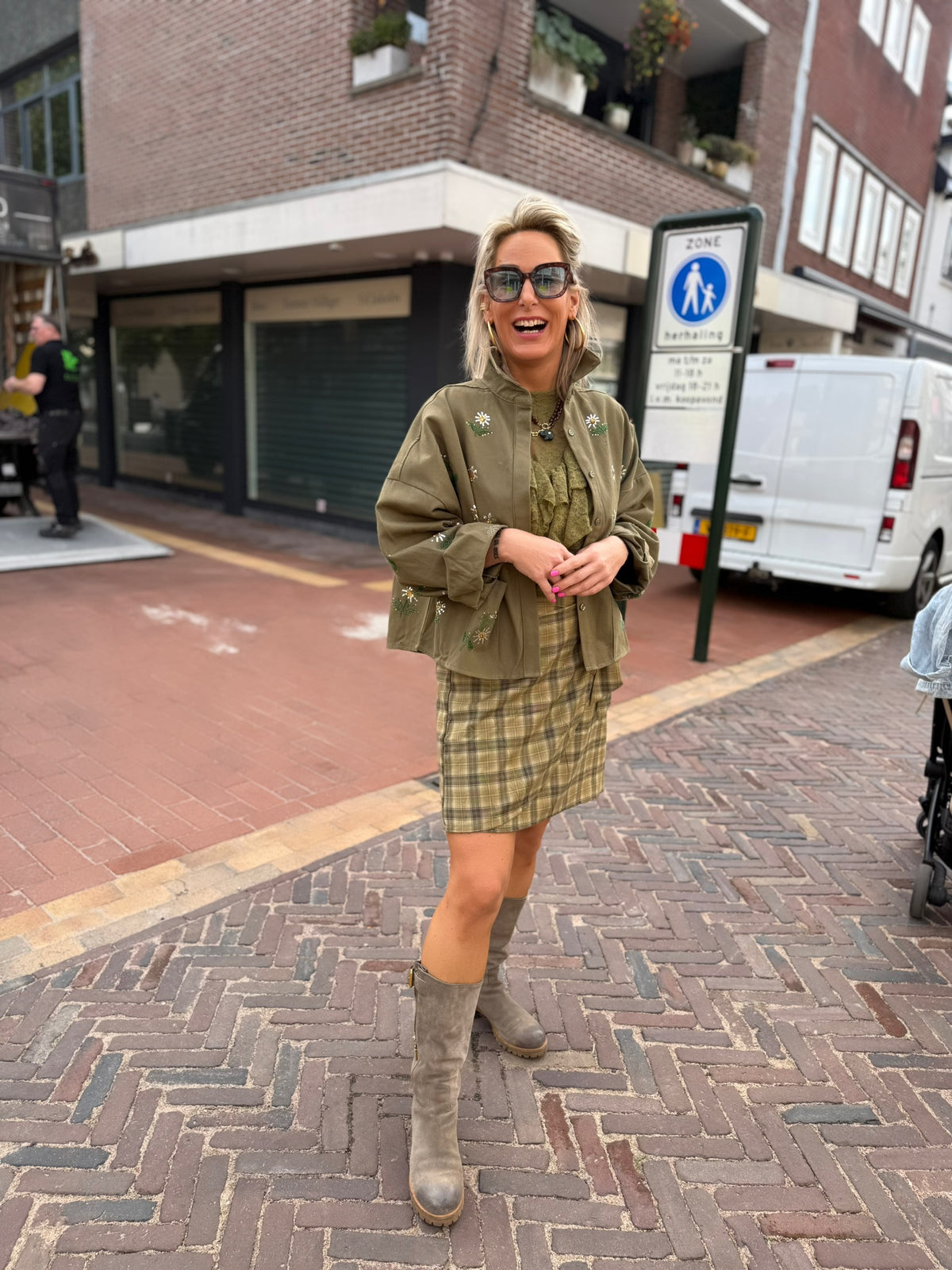 Rokje Overslag - Groen