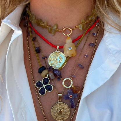 Ketting Golden Amethist
