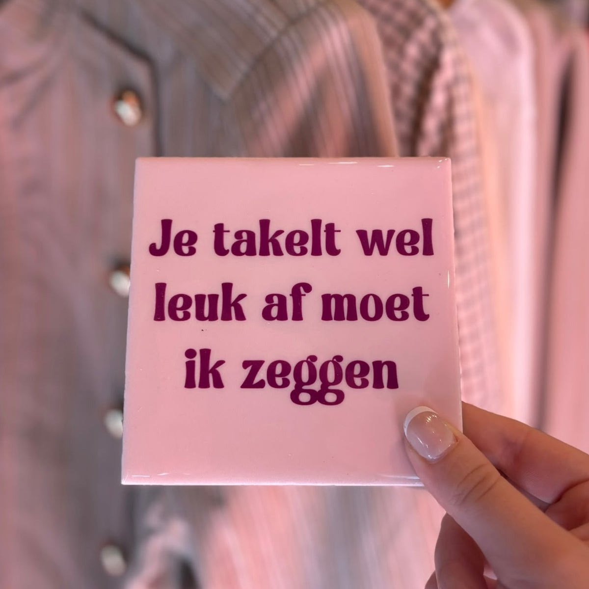 Tegeltje ‘Aftakeling’