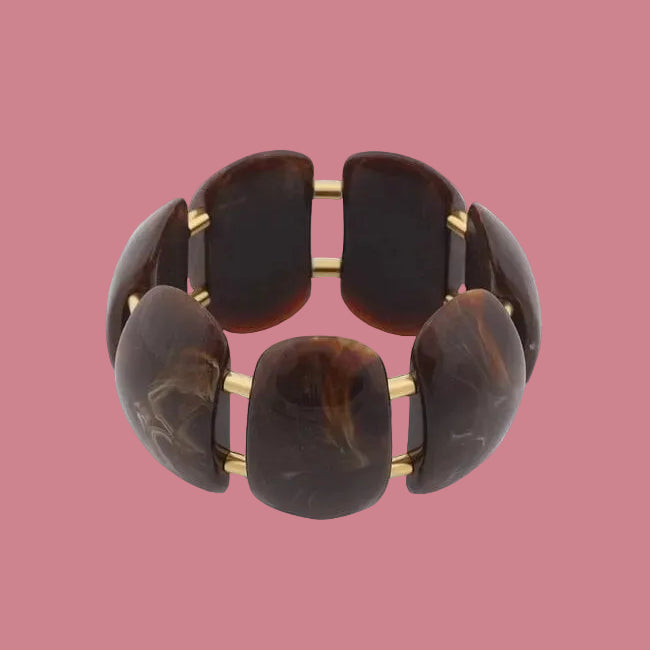 Armband Marble - Bruin