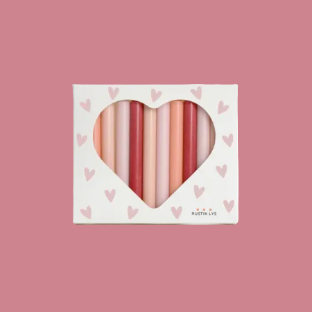 Potloodkaarsjes - Heart Box