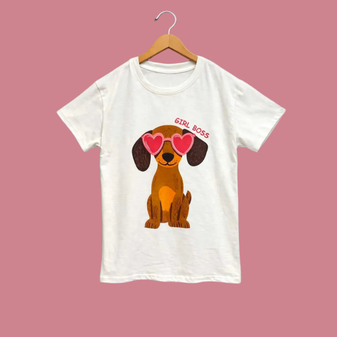T-Shirt Lady Boss - Wit