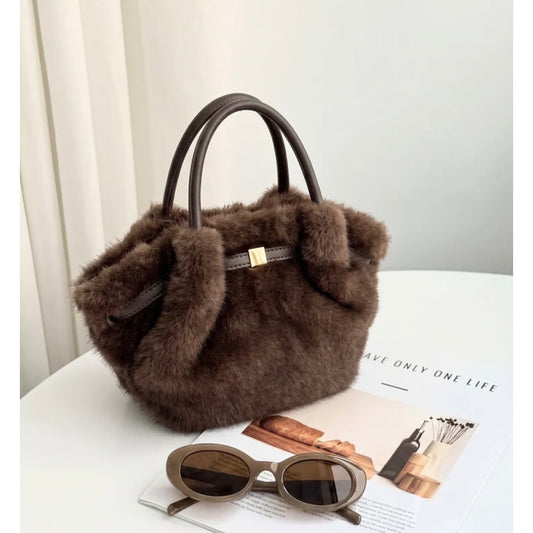 Tas Faux Fur - Bruin