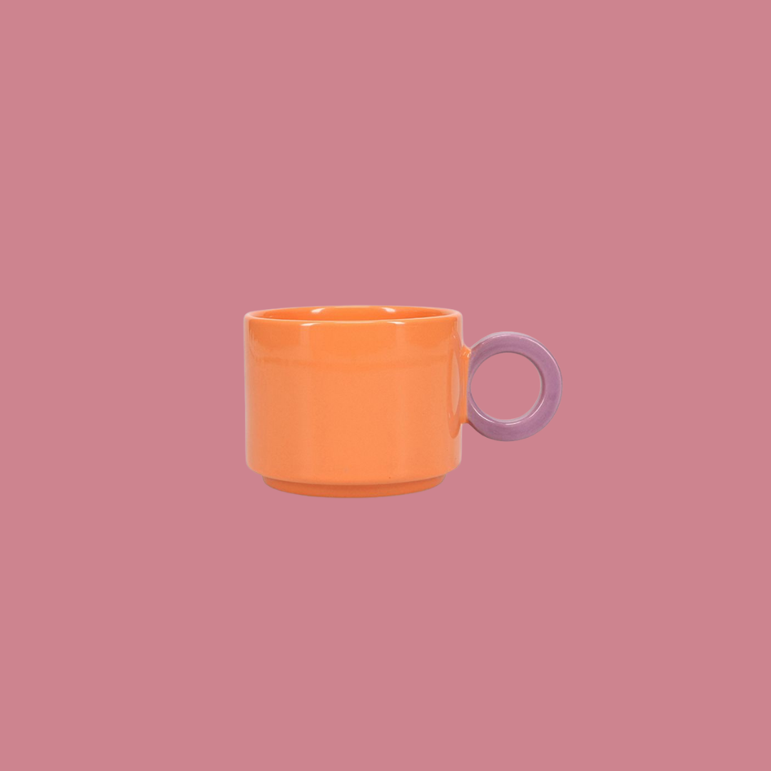 Beker Lou Oranje/Paars 28cl