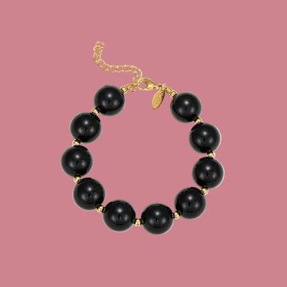 Armband Luxe Kraal - Zwart