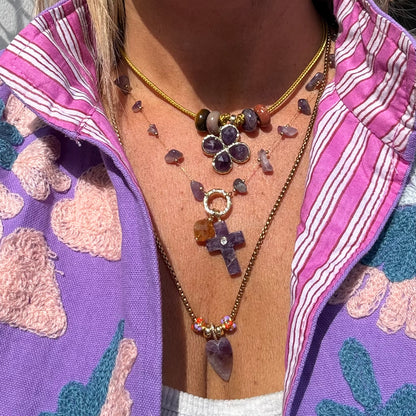 Ketting Golden Amethist