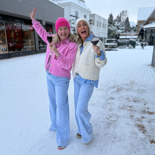 Hartjes Vest Knopen - Roze