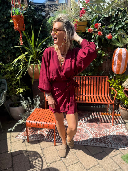 Playsuit Wikkel - Bordeaux