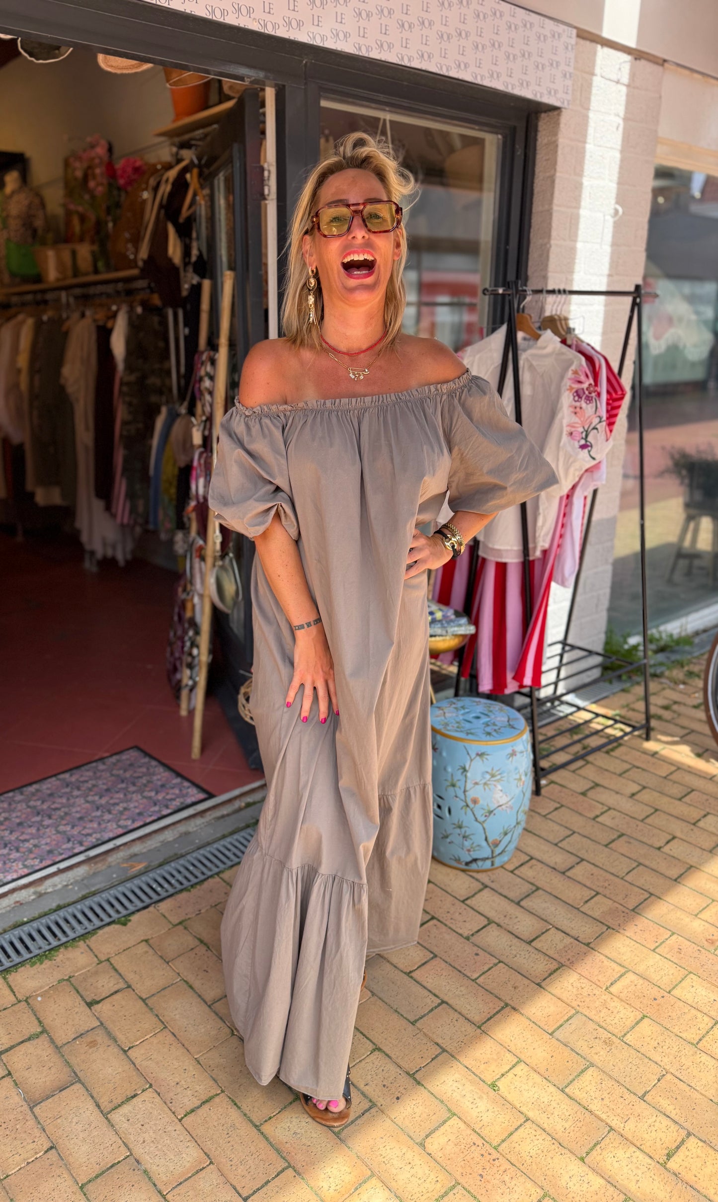 Jurk Maxi - Taupe