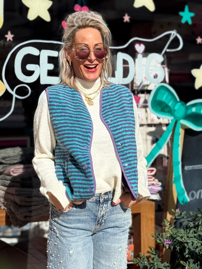 Gilet Streep - Aqua