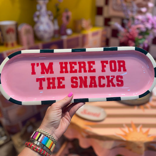Serveerschaal ‘Snacks’ - Roze/Groen