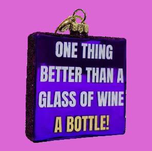 Kerstbal - A Bottle