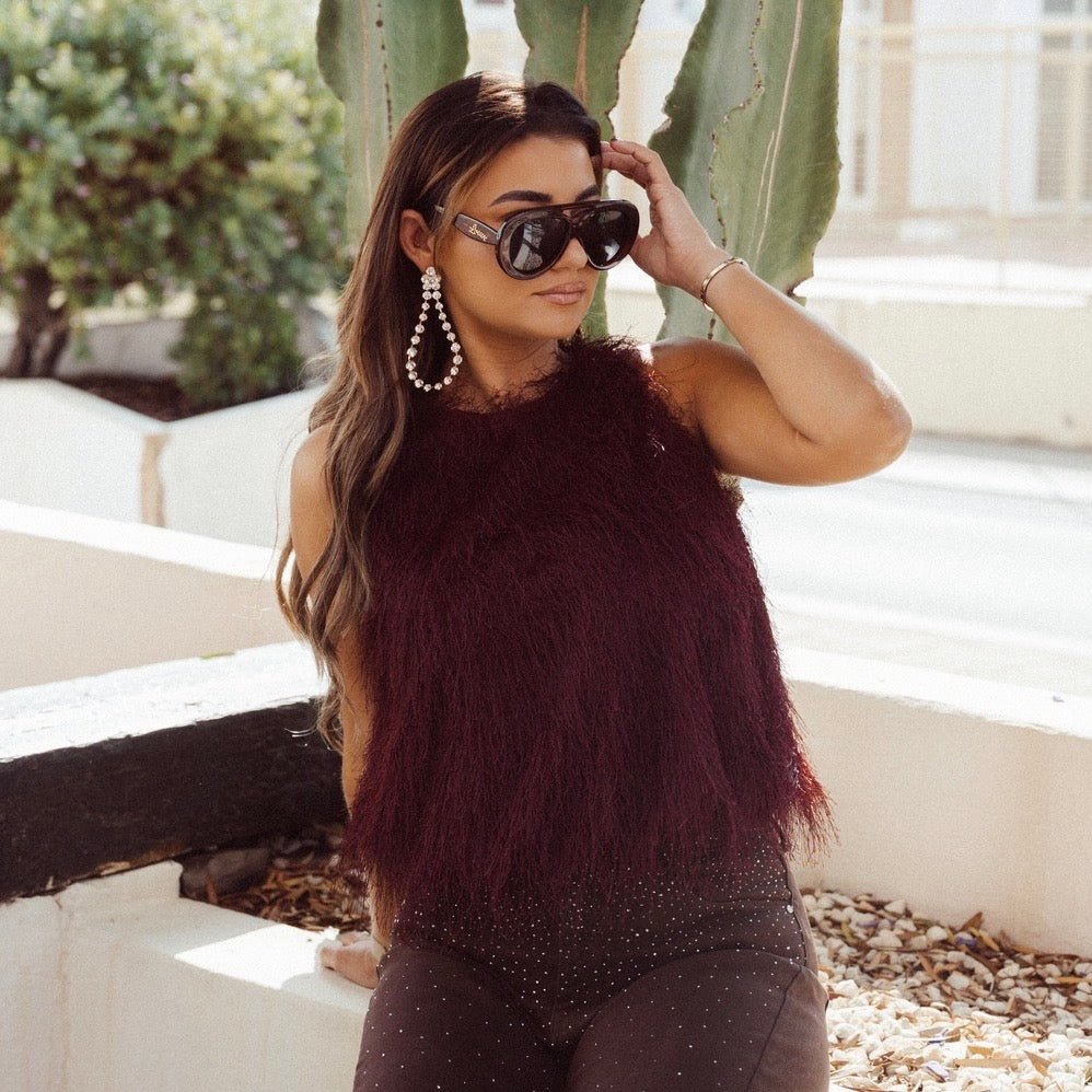 Top Fluffy - Bordeaux