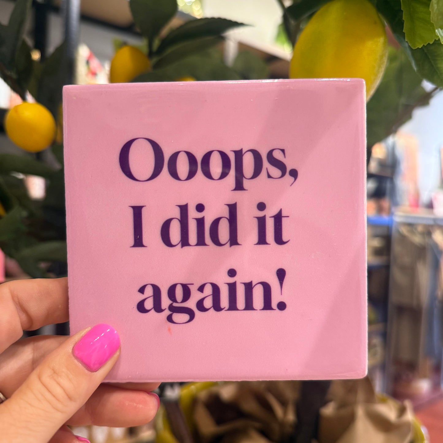 Tegeltje ‘Ooops’