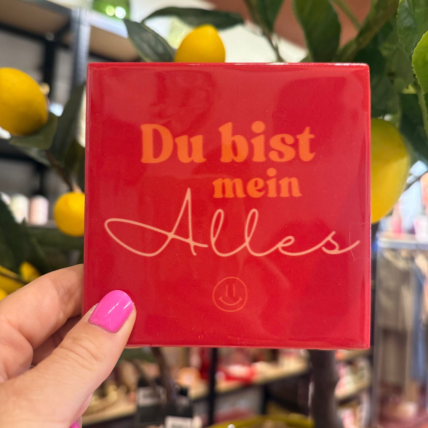 Tegeltje ‘Du bist mein alles’