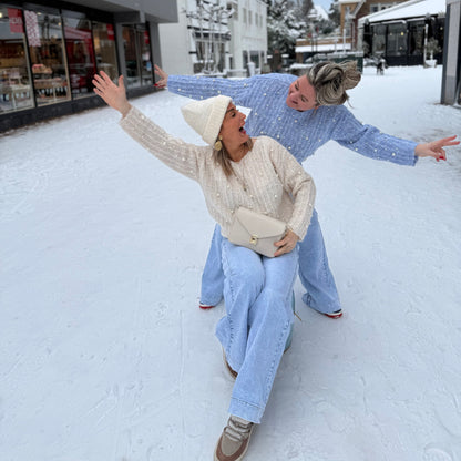 Trui Parel - Zacht Blauw