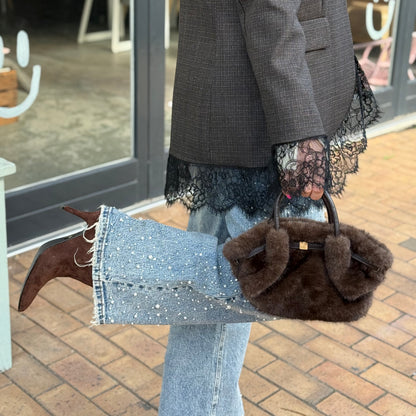 Tas Faux Fur - Bruin