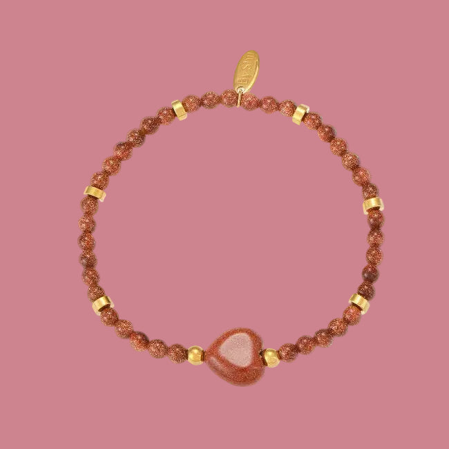 Armband Kraaltjes - Goudsteen