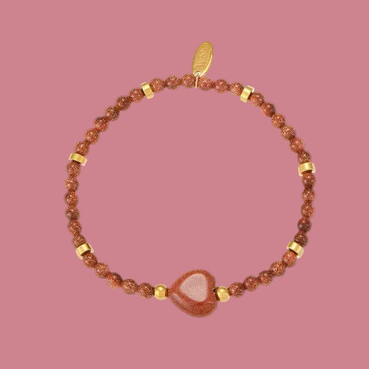 Armband Kraaltjes - Goudsteen